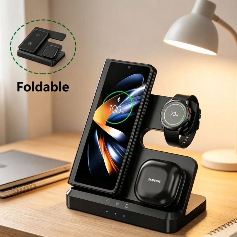 Phone Cooling Fan - Szybka bezprzewodowa ładowarka 3 w 1