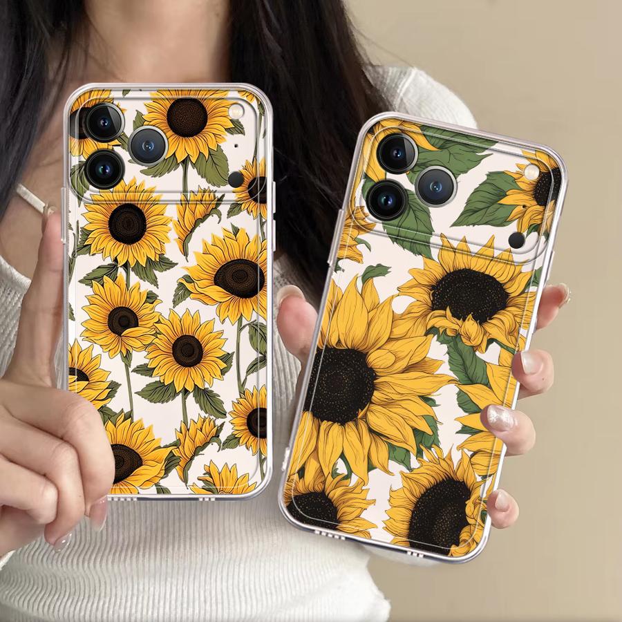 Phone Accessories Kiosk - Etui z uroczym wzorem słonecznika na