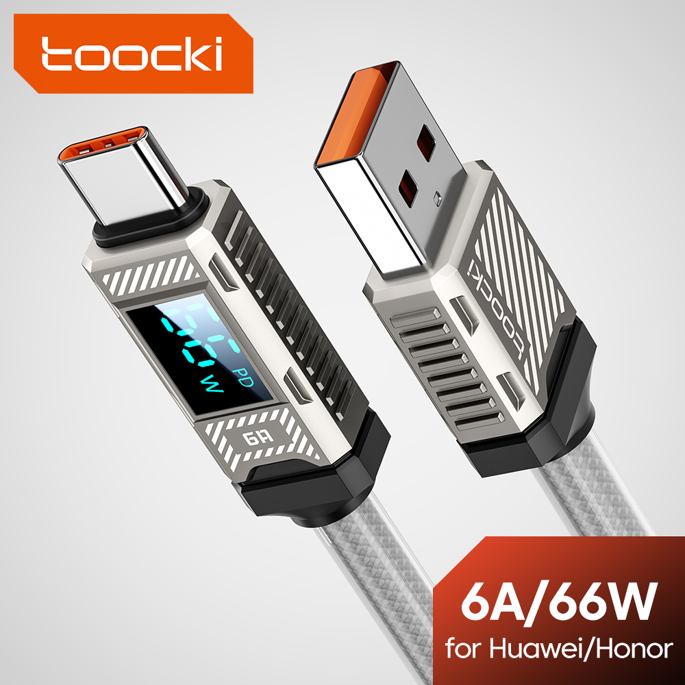 Fast Charging Cable - Kabel USB-C Toocki PD 66W 6A