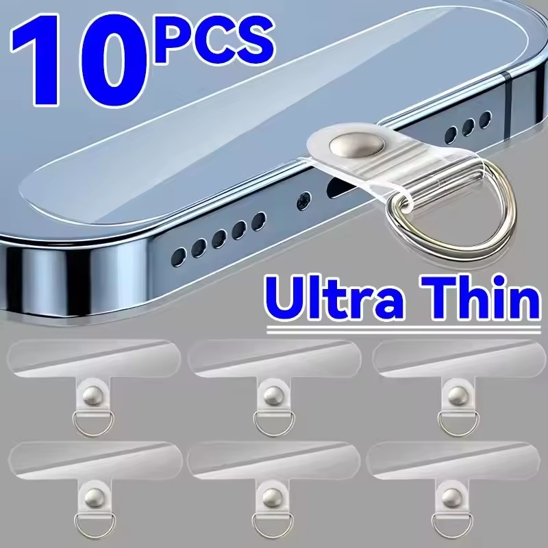 Phone Accessories Useful - Uniwersalne Przezroczyste Odpinane Klipsy do Smyczy