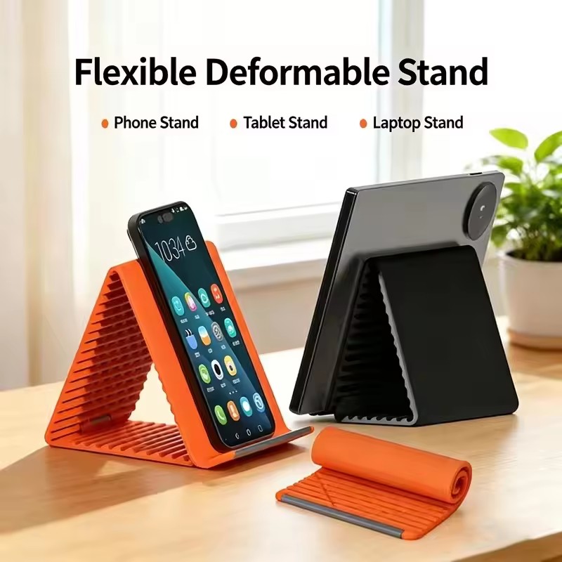 Phone Accessories Useful - Uniwersalny, przenośny silikonowy stojak na telefon,
