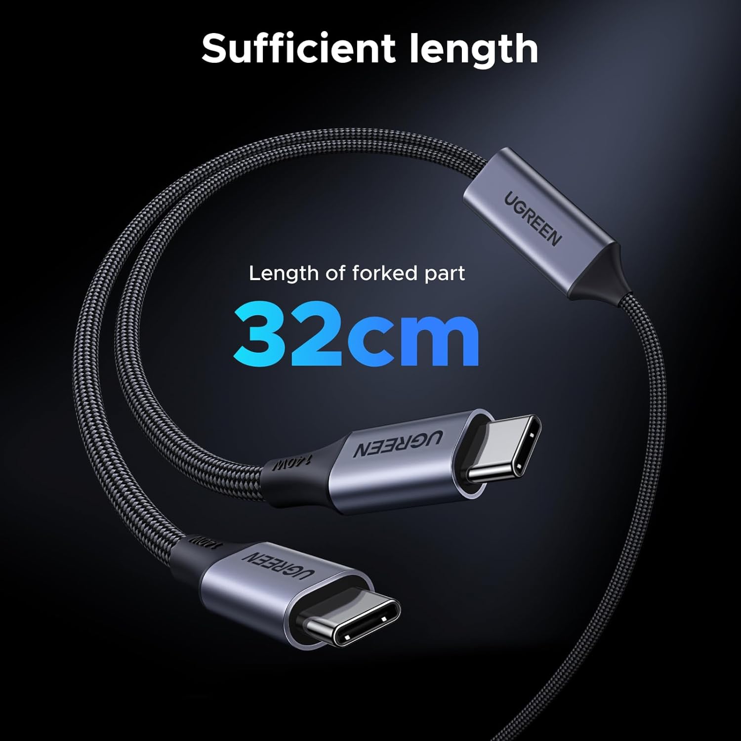 Fast Charging Cable - Kabel USB C UGREEN 140W, 1,5-metrowy