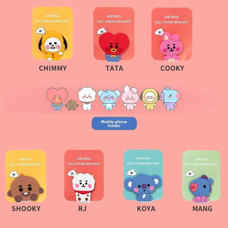 Phone Accessories Supplier - BT21 kreskówkowy uroczy silikonowy uchwyt na