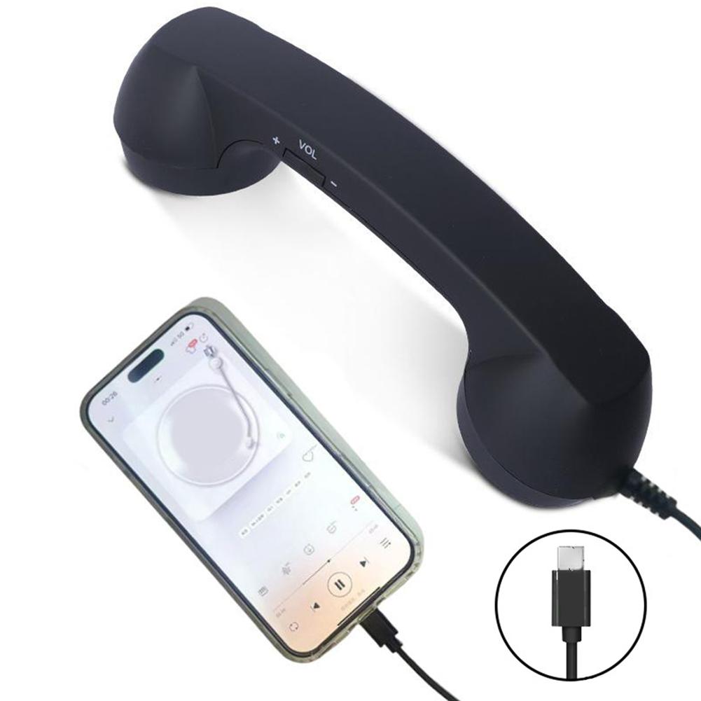 Retro Handset Phone - Telefon stacjonarny retro z portem Type-C,