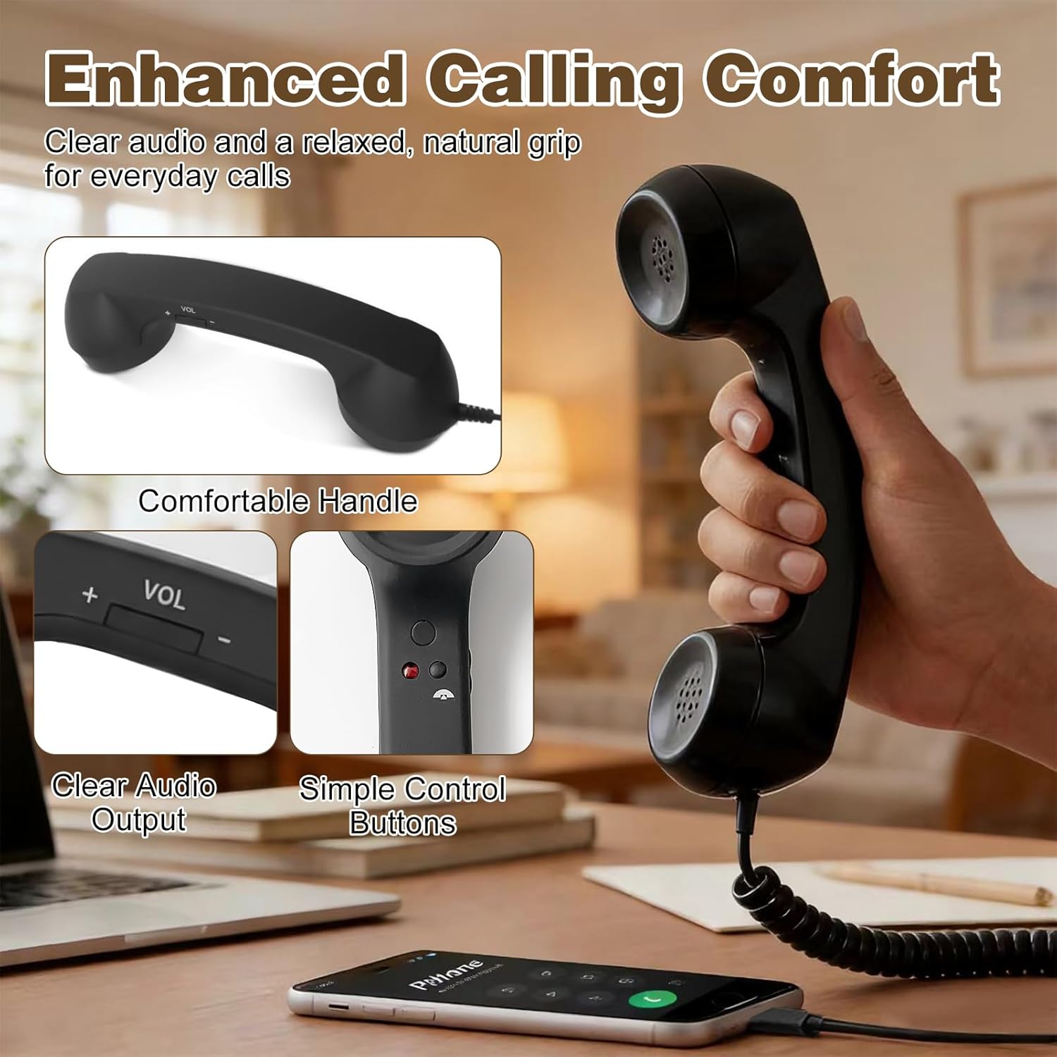 Retro słuchawka do telefonów k – Retro Handset Phone recenzja i cena