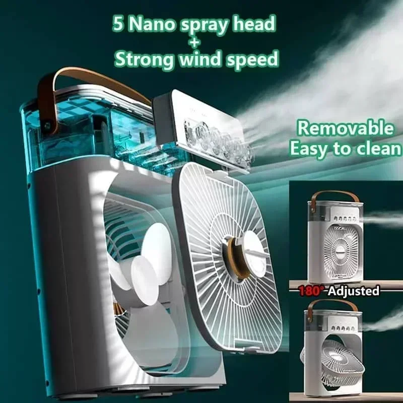 Mini klimatyzator 3 w 1, kompa – Phone Cooling Fan recenzja i cena