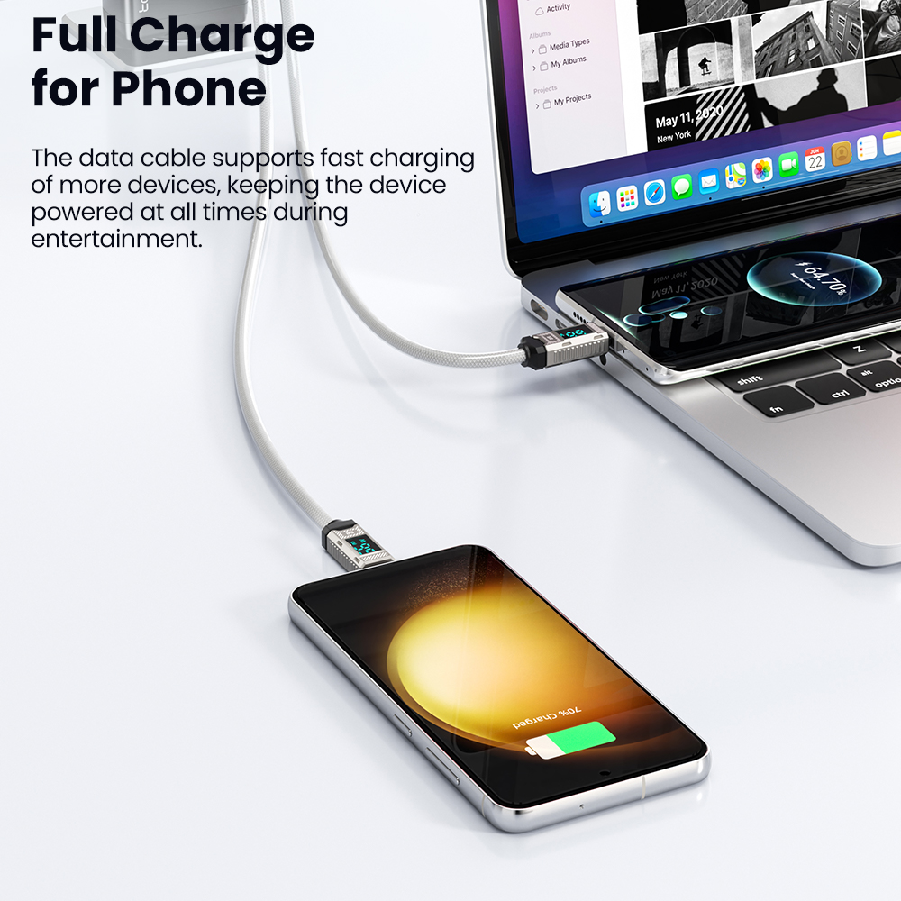 Kabel USB-C Toocki PD 66W 6A z – Fast Charging Cable recenzja i cena