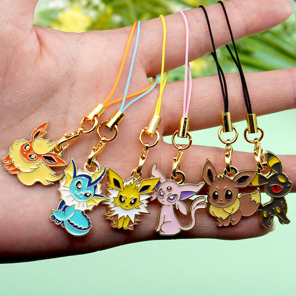 6 szt. Gorące Anime Pokemon Ee – Phone Accessories Supplier recenzja i cena