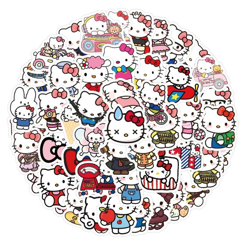 100 szt. Naklejek Hello Kitty  – Phone Accessories Supplier recenzja i cena