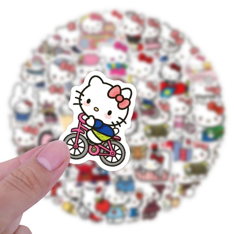 100 szt. Naklejek Hello Kitty  – Phone Accessories Supplier recenzja i cena