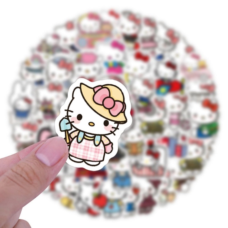 100 szt. Naklejek Hello Kitty  – Phone Accessories Supplier recenzja i cena